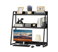 VEVOR Libreria da Scrivania, Organizer per Scrivania a 2 Ripiani 95 x 32 x 90 cm, Scaffale Espositivo per Scrivania, Libreria da Scrivania con Piedini Antiscivolo, per Ufficio Casa Dormitorio, Nero