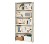 VEVOR Libreria larga a 5 livelli, libreria di immagazzinaggio aperta in legno con ripiano portaoggetti per esposizione, 173,5 cm, scaffale di immagazzinaggio autoportante per camera da letto