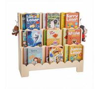VEVOR Libreria per Bambini Frontale, Libreria per Bambini Porta Libri a 3 Ripiani con 2 Ganci per Appendere lo Zaino, per Cameretta dei Bambini, Soggiorno, Cameretta di Gioco