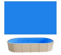 VEVOR Liner per Piscina Ovale 360 x 623 cm con Bordo a Incastro, Rivestimento Interno in Vinile Resistente per Piscina Fuori Terra, Altezza Parete 120 cm, Toppe di Riparazione, Installazione Facile