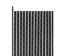 VEVOR Listelli per la Riservatezza con Bloccaggio Inferiore, Listelli Verticali a doppia Parete con Bloccaggio Inferiore con Ali per Recinzione a Maglie Catena in HDPE 2350 mm, Fattoria Nero