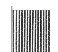 VEVOR Listelli per la Riservatezza con Bloccaggio Inferiore, Listelli Verticali a Doppia Parete con Bloccaggio Inferiore per Recinzione a Maglie di Catena, in HDPE 1740 mm, Fattoria Nero