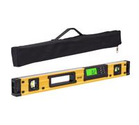 VEVOR Livella a Bolla Magnetica Lunghezza 600mm con Schermo Display LCD Retroilluminato, Livella a Bolla Portatile 0-360° in Lega di Alluminio Sensore di Gravità Funzione di Memoria per la Misurazione