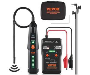 VEVOR Localizzatore di Cavi Sotterranei, Profondità di Rilevamento max. Modalità Digitale 2m, Rilevatore di Cavi Raggio di Rilevamento 1000m, Localizzatore per Rottura del Filo Valvole di Irrigazione
