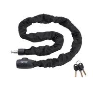 VEVOR Lucchetto a Catena per Bicicletta, Lucchetto a Catena per Bicicletta di Sicurezza Lunghezza 1200 mm, Lucchetto Antifurto Sicurezza in Acciaio per Bici, Motociclette, Scooter, Porte, Recinzioni