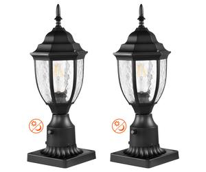 VEVOR Luci da Esterno dal Tramonto all'Alba 2 Pezzi Lampada da Palo 390 mm