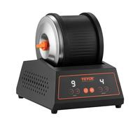 VEVOR Lucidatrice Elettrica per Rocce, Carico 1,81 kg, 4 Livelli di Velocità, Set per Lucidatura con Pietre con Timer, Pannello di Controllo, Protezione da Sovraccarico e Adattatore, Nero