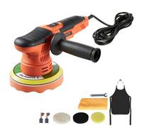 VEVOR Lucidatrice Orbitale Casuale per Auto 650 W, Lucidatrice a Doppia Azione da 150 mm, con 6 velocità Variabili da 2000 a 6800 Giri/Min, Kit per Ceratura, Lucidatura e Rimozione Graffi, Multiuso