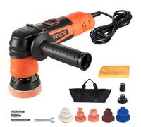 VEVOR Lucidatrice per Auto 600 W, Lucidatrice Rotativa per Auto con 6 Velocità Variabili da 1000 a 4500 Giri/Min, Dischi da 30/50/76 mm, Kit per Ceratura, Lucidatura e Rimozione Graffi, Multifunzione