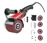 VEVOR Lucidatrice per Brunitura 1200 W Strumento per Condizionamento Superficie 6 Velocità Variabili, Lucidatrice Elettrica Portatile 4 Ruote Lucidanti in Fibra per Acciaio Inox, Metalli Non Ferrosi