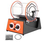VEVOR Tamburo lucidatrice per gioielli 5 kg, Rotary Tumbler lucidatrice per superficie 60 W, per lucidare gioielli, rotante, tempo regolabile e velocità di rotazione, per oro, argento, roccia, ecc.