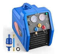 VEVOR Stazione di Recupero del Refrigerante Portatile 3/4 CV Macchina per Recupero Refrigerante Monocilindrico per Impianti di Climatizzazione Residenziale Auto, Velocità 1450 giri/min 0-40 ℃