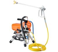VEVOR Macchina a Spruzzo per Vernice da Parete Airless ad Alta Pressione da 2000 W con tubo Alta Pressione, Macchina per Spruzzatura da Parete, per Interni Esterni a Base d'Acqua e a Base di Olio
