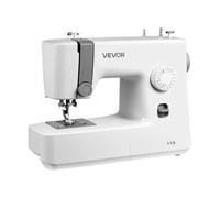 VEVOR Macchina da Cucire Computerizzata con 18 Applicazioni di Punti, Schermo LED Pedale, Robusta Struttura in Metallo, Macchina da Cucire Frequenza 700 Punti/min per Lavori Artigianali, Bianco