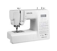 VEVOR Macchina da Cucire Computerizzata con 200 Applicazioni di Punti, Schermo LED, Pedale Luce, Macchina da Cucire Digitale con Motore Potente per Lavori Artigianali, Bianco