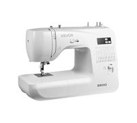 VEVOR Macchina da Cucire Computerizzata con 60 Applicazioni di Punti, Schermo LED Pedale, Robusta Struttura in Metallo, Macchina da Cucire Digitale con Motore Potente per Lavori Artigianali, Bianco