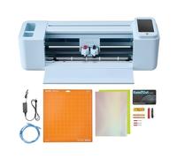 VEVOR Macchina da Taglio per Vinile 305 mm Plotter da Taglio Vinile con Controllo Touchscreen, Kit Termovinile Accessori per Biglietti Fai-da-te Sistema Compatibile Android iOS Mac Windows, Colore Blu