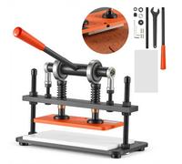 VEVOR Macchina da Taglio Pressa Manuale per Cuoio Dimensioni 260 x 120 mm, per Goffratura e Fustellatura della Pelle, Pressione 1,5 T, Corsa 12 mm, con Doppi Alberi Guida, per Tessuto Carta Silicone