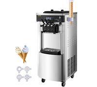VEVOR Macchina del Gelato Soft Professionale 2200W, Ice Cream Maker 20-28L / 5.3-7.4 Gallon per Ora, Macchina Gelato Professionale 220V, Macchina del Gelato Soft
