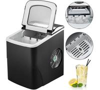 VEVOR Macchina di Ghiaccio Portatile 12 Kg con Schermo LCD per Cubetti Ghiaccio, Macchina per Cubetti Ghiaccio Capienza d'Acqua 1,4L Schermo di Controllo, Macchina per Cubetti di Ghiaccio da Tavolo
