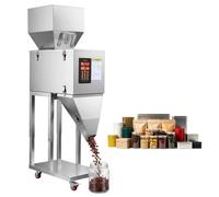 VEVOR Macchina Dosatrice Automatica per Polveri e Granuli 20-3000 g Argento, Dosatore Automatico per Granuli con Pedale in Acciaio Inox, Pesatura Intelligente, per Caffè, Cereali, Tè e Spezie, Argento