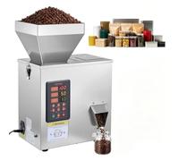 VEVOR Macchina Dosatrice Automatica per Polveri e Granuli, 3-200 g, Argento | Dosatore ad Alta Precisione in Acciaio Inox, Macchina Pesatura Intelligente per Granuli, per Caffè, Cereali, Tè e Spezie