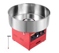 VEVOR Macchina Elettrica per Zucchero Filato Soffice 1000 W da Banco Rosso Ideale per Casa, Carnevale, Compleanno, Festa in famiglia, con Ciotola in Acciaio Inox Diametro 52 cm, Misurino per Zucchero
