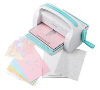 VEVOR Macchina Fustellatrice in Acciaio Portatile Pieghevole Apertura 22,3cm per Embrossare Fustellatura Goffratura, Macchina Fustellata Manuale Fai-da-te, Fustellatrice per Scrapbooking 31x38x21 cm