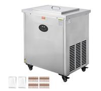 VEVOR Macchina Ghiaccioli Commerciale in Acciaio Inossidabile, Set di 2 Stampi Macchina per Fare Ghiaccioli 52 Pezzi, Macchina per Ghiaccioli con Bastoncini di Ghiaccio per Bar 26 Pezzi Set di Stampi