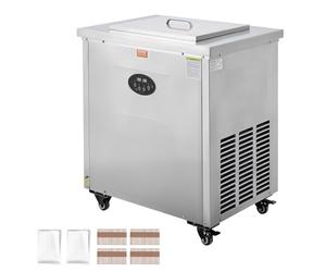 VEVOR Macchina Ghiaccioli Commerciale in Acciaio Inossidabile, Set Stampi Singoli per 40 Pezzi, con Bastoncini di Ghiaccio per Bar e Negozi Tè al Latte