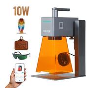 VEVOR Macchina Incisore Laser Portatile Velocità 5000 mm/s Incisore Taglierina Laser Blu 12 W Mini Macchina di Incisione Fai da te per Legno Acrilico Pelle Tessuto Classe 4 Lunghezza d'Onda Blu 455 nm