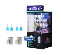 VEVOR Macchina Medio ad Artiglio Giocattolo per Bambini con Luci e Suoni, Difficoltà Regolabile, Distributore di Premi e Raccogli Caramelle Preciso, per Cinema Commerciale, Nero e Viola