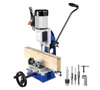 VEVOR Macchina Mortasatrice per Lavorazione del Legno 1/2 HP 1700giri/min con Capacità Scalpello 6-12 mm Macchina per Mortasare da Banco per Fori Rotondi Quadrati di Legno, Mortasatrice Scalpello