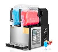 VEVOR Macchina per Bevande Ghiacciate 2x4 L in Acciaio Inox per Ristorante Bar