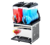 VEVOR Macchina per Bevande Ghiacciate Commerciale, Macchina per Bevande Fredde 15 Litri x 2 Drink Frullati Margarita in Acciaio Inox, Frullatore per Slush per Feste Ristoranti, Caffetterie, Bar