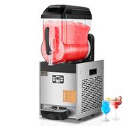 VEVOR Macchina per Bevande Ghiacciate Commerciale, Macchina per Bevande Fredde Serbatoio Singolo 12 Litri, Macchina per Frullati in Acciaio Inox, Macchina per Bevande da Bar Hotel Ristorante Catering