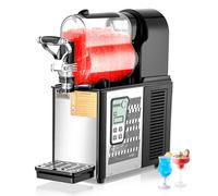 VEVOR Macchina per Bevande Ghiacciate Fredde Commerciale, Macchina per Bevande Ghiacciate Serbatoio Singolo 3 Litri, Macchina per Frullati in Acciaio Inox, Macchina per Bevande Fredde Bar Hotel