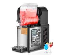 VEVOR Macchina per Bevande Ghiacciate Fredde Commerciale, Macchina per Bevande Ghiacciate Serbatoio Singolo 4 Litri, Macchina per Frullati in Acciaio Inox, Macchina per Bevande Fredde Bar Hotel