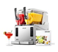 VEVOR Macchina per Bevande Ghiacciate Granite Serbatoio Doppio 2 x 3 Litri da 450 W, Macchina per Granite Autopulente per Preparazione Cocktail Frullati Ghiacciati, Feste, Evento, Cucina