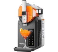 VEVOR Macchina per Bevande Ghiacciate per Casa Capienza ca. 2 Litri, Macchina per Frullato Slush Senza Ghiaccio con Funzione Autopulizia, Macchina per Bevande Fredde in Acciaio Inox 304