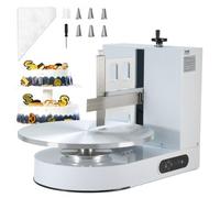 VEVOR Macchina per Decorazione Torte, Macchina per Spalmare Crema velocità 25-320 Giri/min, Macchina per Decorazione Torte da Cucina Commerciale Piatto Girevole per Torte di Dimensioni 4-16 Pollici