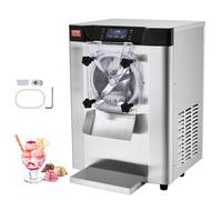 VEVOR Macchina per Gelato Commerciale, Uscita 12 L/H, Macchina per Gelato Duro da Banco Monogusto 1295 W, Cilindro in Acciaio Inox 4,5 L, Pannello LED, per Snack-Ristoranti Bar