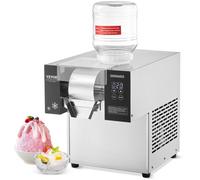 VEVOR Macchina per Ghiaccio a Fiocchi di Neve Commerciale, 125 kg/24 Ore, Macchina per Ghiaccio Tritato in Acciaio Inox, Sistema di Raffreddamento ad Aria per Dissipazione Calore, per Panetteria, Bar