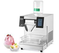 VEVOR Macchina per Ghiaccio a Fiocchi di Neve Commerciale, 260 kg/24 Ore, Macchina Ghiaccio Tritato in Acciaio Inox, Sistema di Raffreddamento ad Aria per Dissipazione Calore, per Panetteria, Bar