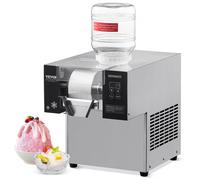 VEVOR Macchina per Ghiaccio a Fiocchi di Neve Commerciale, 80 kg/24 Ore, Macchina per Ghiaccio Tritato in Acciaio Inox, Sistema di Raffreddamento ad Aria per Dissipazione Calore, per Panetteria, Bar