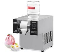 VEVOR Macchina per Ghiaccio a Fiocchi di Neve Commerciale, 80 kg/24 Ore, Macchina per Ghiaccio Tritato in Acciaio Inox, Sistema di Raffreddamento ad Aria per Dissipazione Calore, per Panetteria, Bar