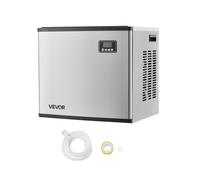 VEVOR Macchina per Ghiaccio Commerciale, Testa, Macchina del Ghiaccio in Acciaio Inox da 181,4 kg/Giorno con Autopulizia, Spessore Regolabile, Ideale per Ristoranti, Bar, Caffè e Hotel, Solo Testa