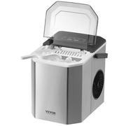 VEVOR Macchina per Ghiaccio Proiettile da Tavolo Autopulente da Bar Cucina 100W