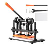 VEVOR Macchina per Goffratura Pelle Cuoio 260x120 mm Capacità 1,5 T, Fustellatrice Manuale Corsa Regolabile 12 mm Perforatrice Goffratura Manuale per Pelle Carta Espanso Plastica Gomma Vari Materiali