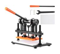 VEVOR Macchina per Goffratura Pelle 26x15 cm Pressa Manuale Taglia Carta Cuoio